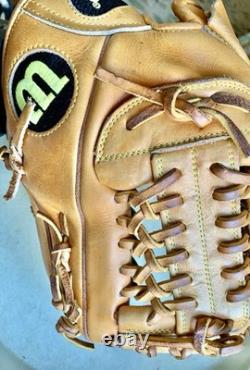 1995 Wilson A2000 Pro-1796 Sz11.75 Classic Redish Tan Pitcher/Infield Leather