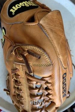 1995 Wilson A2000 Pro-1796 Sz11.75 Classic Redish Tan Pitcher/Infield Leather