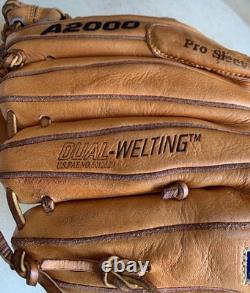 1995 Wilson A2000 Pro-1796 Sz11.75 Classic Redish Tan Pitcher/Infield Leather