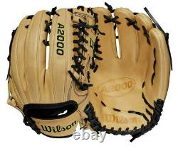 2022 Wilson A2000 A12 Pitcher Outfield Glove 12 WBW10009212 Blonde Baseball RHT