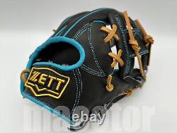 2025 ZETT TOP PRO Model 11.5 Infield Baseball Glove Black H-Web RHT Limited