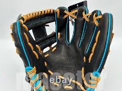 2025 ZETT TOP PRO Model 11.5 Infield Baseball Glove Black H-Web RHT Limited