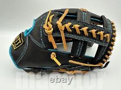 2025 ZETT TOP PRO Model 12 Infield Baseball Glove Black Cross RHT Limited