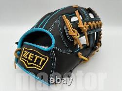 2025 ZETT TOP PRO Model 12 Infield Baseball Glove Black Cross RHT Limited