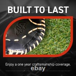 44 Pro Steer Baseball Glove for Infield, Fielding Right Hand Throw, Black
