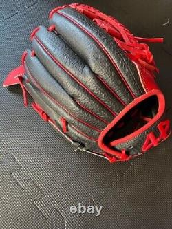 44 pro baseball glove 11.75 Infield Right Black/Red