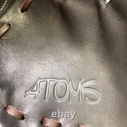 ATOMS Infielder Glove 11.25 RHT D. Brown European Steer Leather Japan LIMITED