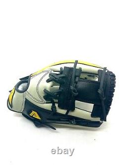 Akadema Pro Soft Series 11.5 Inch Yellow Black I Web Infielders Glove RHT