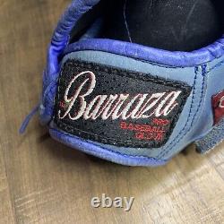 Barraza Pro Baseball Glove Blue ATA Leather Right Hand Thrower 10.5 Sided Open