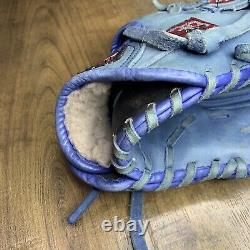 Barraza Pro Baseball Glove Blue ATA Leather Right Hand Thrower 10.5 Sided Open