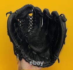 Baseball Glove Black Leather Pro Model Cowhide Alemeds Infielders Glove. HB5000