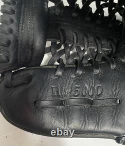 Baseball Glove Black Leather Pro Model Cowhide Alemeds Infielders Glove. HB5000