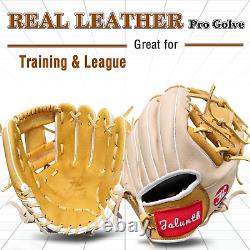 Baseball Softball Glove Pro Real Leather Youth Adults Mens Women Outfield Infiel