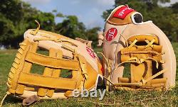 Baseball Softball Glove Pro Real Leather Youth Adults Mens Women Outfield Infiel