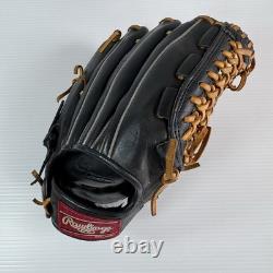 DDP Rawlings Pro Model USA Infield Baseball Glove RH Black RG-6TIVintage Japan