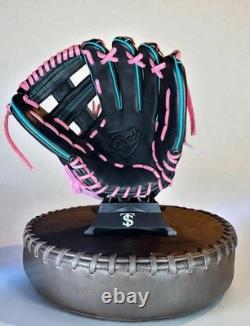 Grace Glove Co 11.75 Pink/Black Infield OG (Lace Cross) Web Glove. Brand New