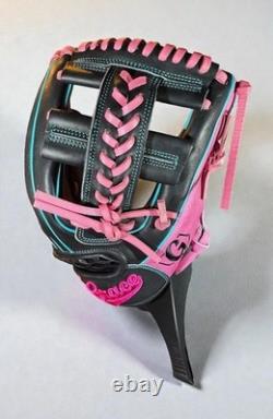 Grace Glove Co 11.75 Pink/Black Infield OG (Lace Cross) Web Glove. Brand New