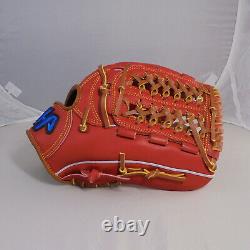 HATAKEYAMA Pro Red Net T Web Leather Right-Hand Thrower Infield Baseball Glove