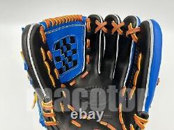 HATAKEYAMA Special Pro Order 12 Infield Baseball Glove Black Blue RHT New