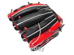 HI-GOLD Japan Steerhide 11.5 inch Infielder Glove Black/Red