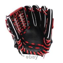 HI-GOLD Japan Steerhide 11.5 inch Infielder Glove Black/Red