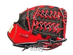 HI-GOLD Japan Steerhide 12 inch Infielder Glove Black/Red