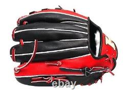 HI-GOLD Japan Steerhide 12 inch Infielder Glove Black/Red