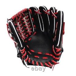 HI-GOLD Japan Steerhide 12 inch Infielder Glove Black/Red