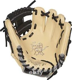 Heart of 9.5 Inch Pro I Web Camel/Black Right Hand Throw Infield Trainer