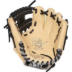 Heart of 9.5 Inch Pro I Web Camel/Black Right Hand Throw Infield Trainer