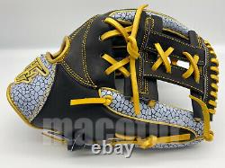 Hi-Gold Pro Order 12 Infield Baseball Glove Elephant Print Black Gold RHT Crown