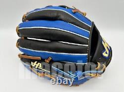 JAPAN HATAKEYAMA Special Pro Order 12 Infield Baseball Glove Black Blue Net RHT