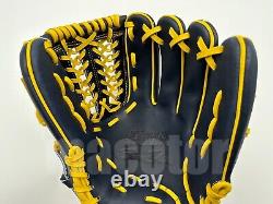JAPAN Sure Play Pro Order 12 Infield Baseball Glove Navy Yellow Net RHT SALE