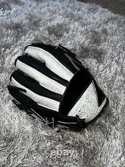 Japan Hi-Gold Pro Order 11.5 Infield Baseball Glove Black Shine Silver RHT