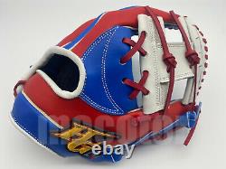 Japan Hi-Gold Pro Order 11.5 Infield Baseball Glove Blue Red H-Web RHT New USA