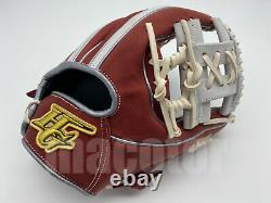 Japan Hi-Gold Pro Order 11.5 Infield Baseball Glove Crimson White H-Web RHT New