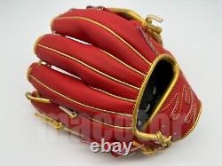 Japan Hi-Gold Pro Order 11.5 Infield Baseball Glove Red Gold Cross RHT Limited