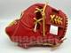 Japan Hi-gold Pro Order 11.5 Infield Baseball Glove Red Gold H-web Rht Gift