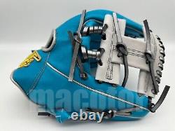 Japan Hi-Gold Pro Order 11.5 Infield Baseball Glove Sax Blue White H-Web RHT