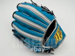 Japan Hi-Gold Pro Order 11.5 Infield Baseball Glove Sax Blue White H-Web RHT