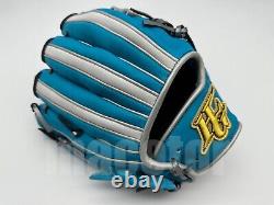 Japan Hi-Gold Pro Order 11.5 Infield Baseball Glove Sax Blue White H-Web RHT SS