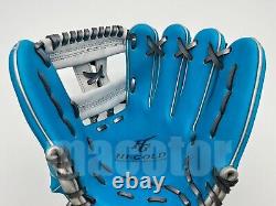 Japan Hi-Gold Pro Order 11.5 Infield Baseball Glove Sax Blue White H-Web RHT SS