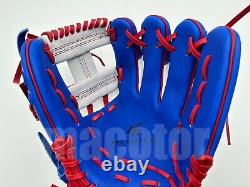 Japan Hi-Gold Pro Order 11.5 Infield Baseball Glove White Blue Red H-Web RHT
