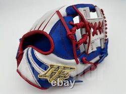 Japan Hi-Gold Pro Order 11.5 Infield Baseball Glove White Blue Red H-Web RHT SS
