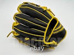 Japan Hi-Gold Pro Order 11.5 Infield Baseball Glove Yellow Black H-Web RHT Gift