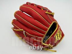 Japan Hi-Gold Pro Order 11.75 Infield Baseball Glove Red RHT Checkerboard SALE