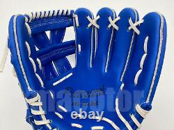 Japan Hi-Gold Pro Order 11.75 Infield Baseball / Softball Glove Blue White RHT