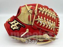 Japan Hi-Gold Pro Order 12 Infield Baseball Glove Cream Red Net RHT Gift SALE