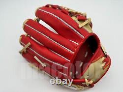 Japan Hi-Gold Pro Order 12 Infield Baseball Glove Cream Red Net RHT Gift SALE