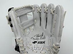 Japan SSK Special Pro Order 11.5 Infield Baseball Glove Black White H-Web RHT